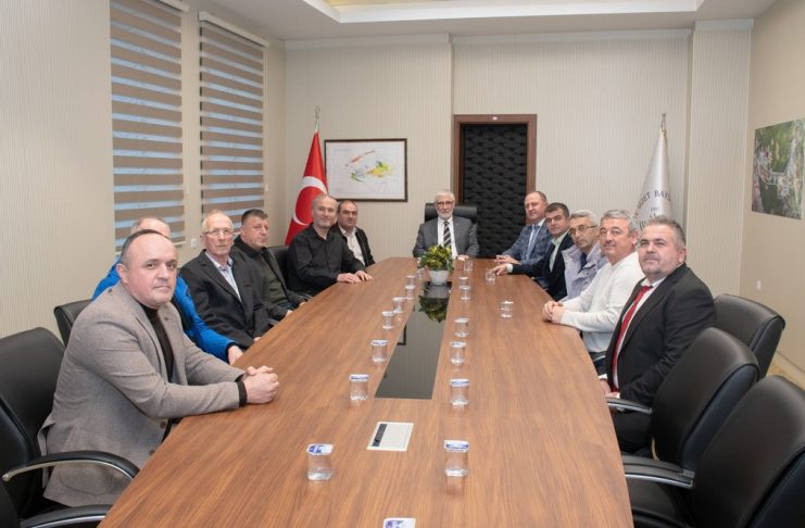 Taşkesti Belediye Başkanı Saim Çevik’ten Rektörümüze ziyaret