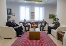 Sanayi ve Teknoloji İl Müdürü Okan Şahin ve beraberindeki heyetten Rektörümüze ziyaret