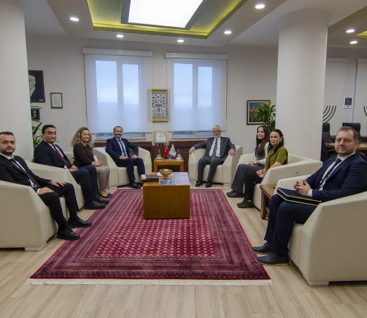 Türk Sağlık-Sen Bolu Şubesi Başkanı Furkan Özübek’ten Rektörümüze ziyaret