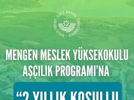 Mengen MYO Aşçılık Programı’na 2 yıllık Koşullu Akreditasyon