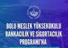 Bolu Meslek Yüksekokulu Bankacılık ve Sigortacılık Programı’na akreditasyon