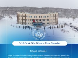 Rektörümüzden Öğrencilerimize Final Sınavları Mesajı