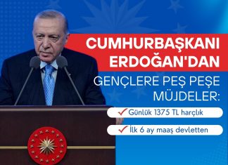Cumhurbaşkanı Erdoğan’dan gençlere yeni istihdam müjdesi