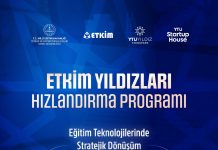 ETKİM Yıldızları Hızlandırma Programı Başvuruları Başlamıştır