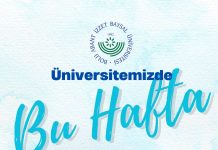 BAİBÜ Kültür ve Kongre Merkezi’nde Bu Hafta