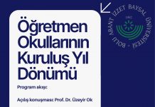 Öğretmen Okullarının Kuruluş Yıl Dönümü Programı
