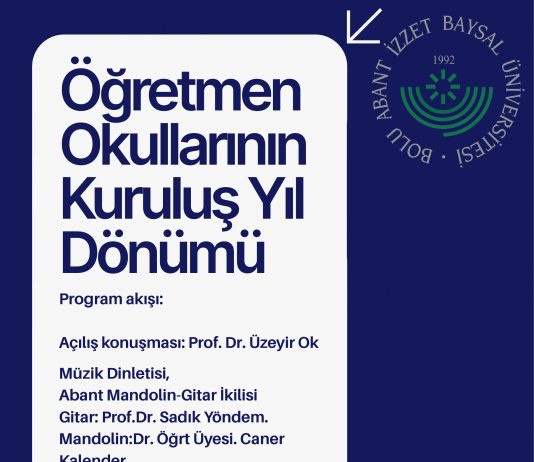 Öğretmen Okullarının Kuruluş Yıl Dönümü Programı