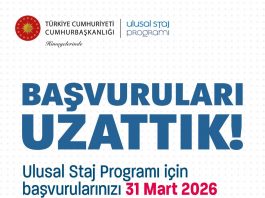 Ulusal Staj Programı Hakkında: Başvurular Uzatıldı