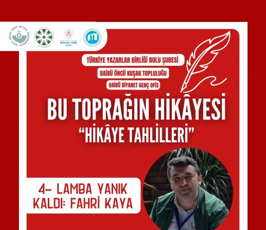 Etkinlik Duyurusu: Bu Toprağın Hikâyesi “Hikâye Tahlilleri”