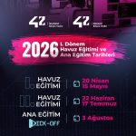 42 İstanbul ve 42 Kocaeli 2026 Yılı I. Dönem Eğitim Takvimi Hakkında