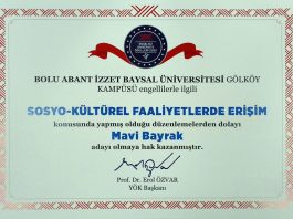YÖK’ün Engelsiz Üniversite Ödülleri’nde Mavi Bayrak aldık