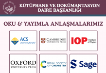 Açık Erişim Yayıncılık Fırsatları: Üniversitemiz Oku&Yayımla Anlaşmaları Hk.