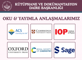 Açık Erişim Yayıncılık Fırsatları: Üniversitemiz Oku&Yayımla Anlaşmaları Hk.