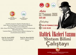 “Atatürk İlkeleri Yazımı Yöntem Bilimi Çalıştayı” Düzenleniyor