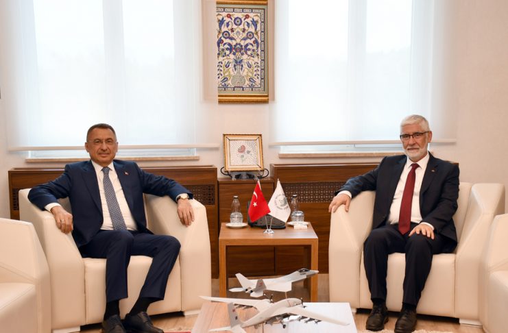 28. Dönem Milletvekili ve TBMM Dışişleri Komisyonu Başkanı Fuat Oktay’dan Üniversitemiz Rektörü Prof. Dr. Faruk Yiğit’e ziyaret