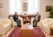 Prof. Dr. Sami Güçlü’den Rektörümüze ziyaret