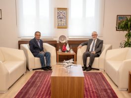 Prof. Dr. Sami Güçlü’den Rektörümüze ziyaret