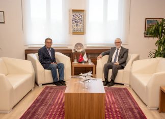 Prof. Dr. Sami Güçlü’den Rektörümüze ziyaret