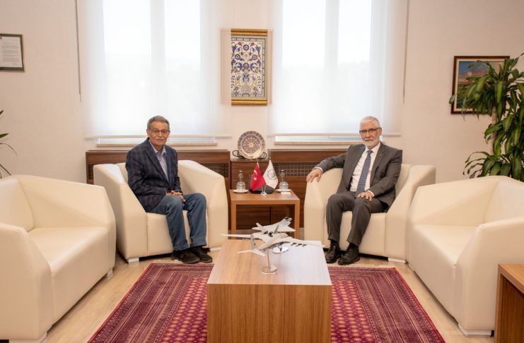 Prof. Dr. Sami Güçlü’den Rektörümüze ziyaret