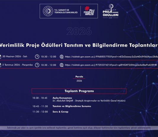 2026 Verimlilik Proje Ödülleri Başvuruları ve Bilgilendirme Webinarı