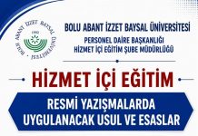 Resmi Yazışmalarda Uygulanacak Usul ve Esaslar Eğitimi
