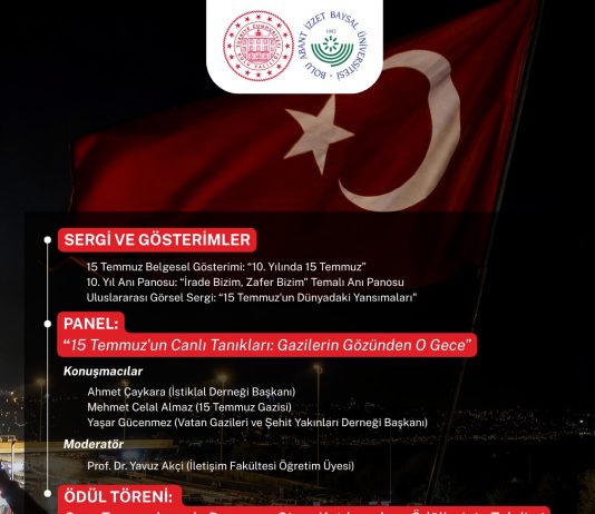 15 Temmuz Demokrasi ve Milli Birlik Günü Anma Programı Daveti
