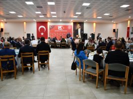 Rektörümüz, şehit aileleri ve gaziler onuruna verilen yemeğe katıldı