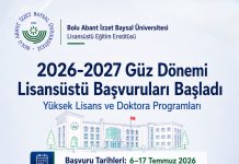 Üniversitemiz Lisansüstü Eğitim Enstitüsü 2026-2027 Güz Dönemi Kontenjan ve Başvuru Duyurusu