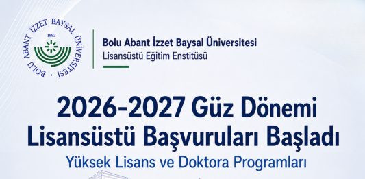 Üniversitemiz Lisansüstü Eğitim Enstitüsü 2026-2027 Güz Dönemi Kontenjan ve Başvuru Duyurusu