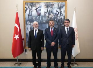 Rektörümüz Prof. Dr. Faruk Yiğit’ten Milli Eğitim Bakanı Prof. Dr. Yusuf Tekin’e ziyaret