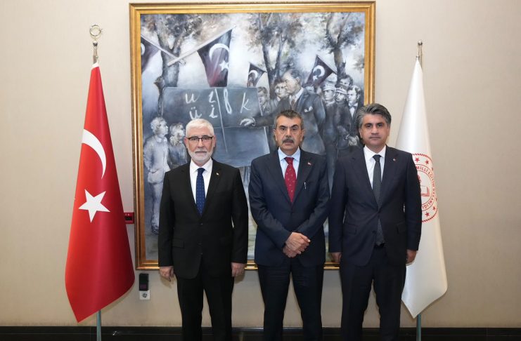 Rektörümüz Prof. Dr. Faruk Yiğit’ten Milli Eğitim Bakanı Prof. Dr. Yusuf Tekin’e ziyaret