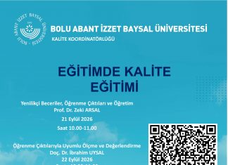 “Eğitimde Kaliteyi Geliştirme Eğitimi” çevrim içi olarak gerçekleştirilecektir