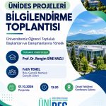 “ÜNİDES Projeleri Bilgilendirme Toplantısı” düzenlenecektir