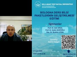 “Bologna Ders Bilgi Paketlerinin Geliştirilmesi” eğitimi gerçekleştirildi