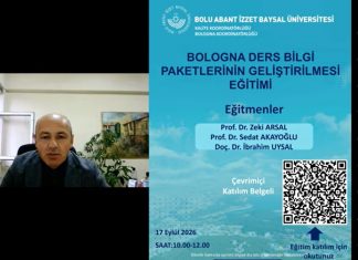 “Bologna Ders Bilgi Paketlerinin Geliştirilmesi” eğitimi gerçekleştirildi