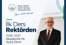 2026-2027 Akademik Yılı İlk Dersi Rektörümüz Prof. Dr. Faruk Yiğit’ten
