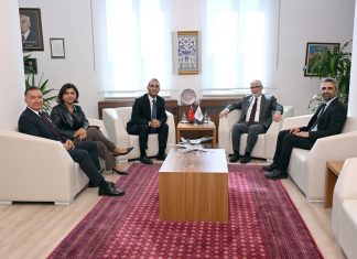 Kazım Köseoğlu, Fatih Yamaner ve Murat Alışık’tan Rektörümüze ziyaret