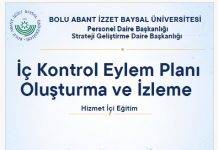 İç Kontrol Eylem Planı Oluşturma ve İzleme Hizmet İçi Eğitimi