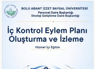 İç Kontrol Eylem Planı Oluşturma ve İzleme Hizmet İçi Eğitimi