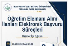 Öğretim Elemanı Alım İlanları Elektronik Başvuru Süreçleri Hizmet İçi Eğitimi